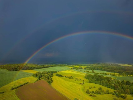 Storm on the Triebenberg near Dresden, Dresden, Saxony, Germany, Europe