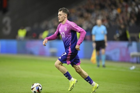 Florian Wirtz GER action on the ball, international match Germany GER vs Netherlands NED, Deutsche
