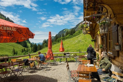 Dietersbach Alpe, Gerstruben, Dietersbachtal, near Oberstdorf, AllgÃ¤u Alps, AllgÃ¤u, Bavaria,