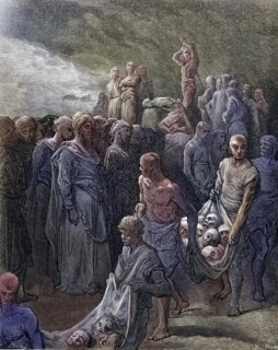 Richard the Lionheart massacring prisoners in retaliation for Saladin sending him 200, 000 dinars