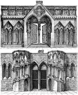 Lettner separating elements on the west choir of Naumburg Cathedral of St Peter and Paul, late