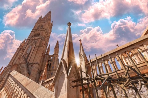 Scenic Zacatecas catholic churches in historic city center, Parish of our Lady Fatima, Parroquia de