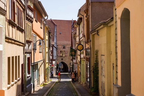 Mühlhausen townscape, Mühlhausen, Thuringia, Germany, Europe