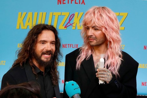 Bill Kaulitz and Tom Kaulitz at the premiere of the Kaulitz & Kaulitz (Netflix) reality series at