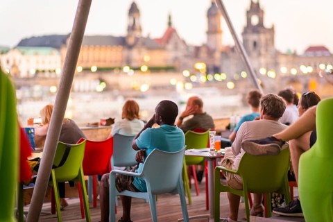 The Film Nights on the banks of the Elbe are Germany's largest open-air cinema festival. They have