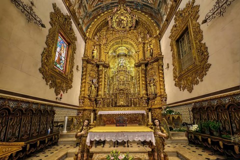 Church of the Third Order of Our Lady of Mount Carmel, Main Altar, Faro, Algarve, Portugal, Europe