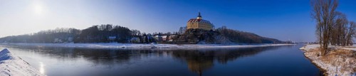 Hirschstein Castle, also known as Neuhirschstein, is a castle in the municipality of Hirschstein in