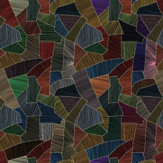 Seamless vector patchwork pattern, abstract art textile background in colors
