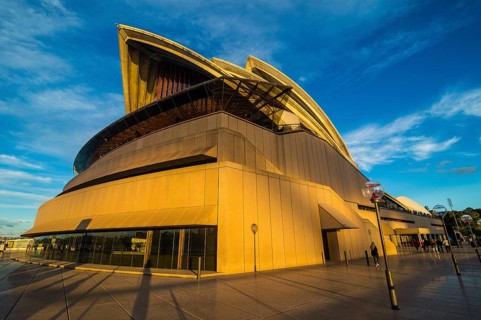 Sydney opera at sunset, New South Wales, Australia, Oceania