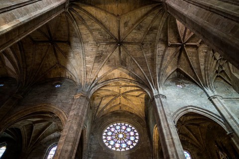 Church, interior view, Iglesia de San Vicente, San Sebastian, Donostia, Basque Country, Northern