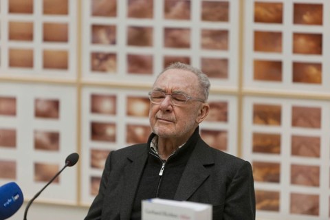 Gerhard Richter, at the press event for his exhibition ATLAS in 2012, on the occasion of his 80th
