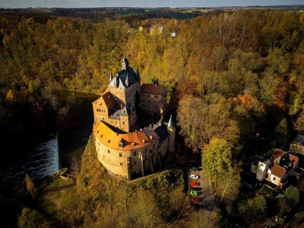 Kriebstein Castle in Autumn