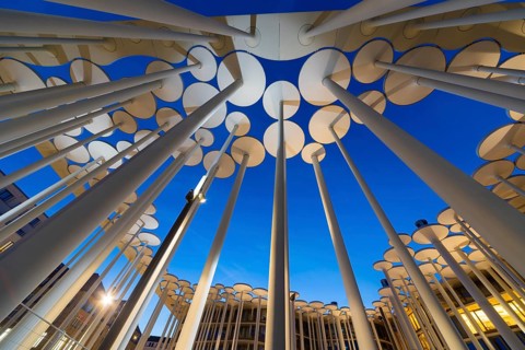 SAB Forum, designed by London-based architects ACME, 165 million euros. The Forum is a column