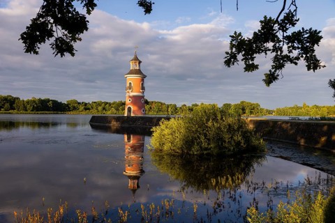 The lighthouse in Moritzburg is an inland lighthouse in Saxony. The staffage structure was built in