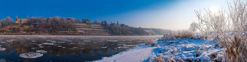 Elbe castles in winter