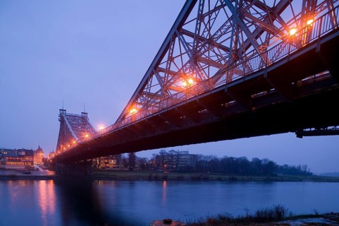 Elbe Bridge Blue Wonder