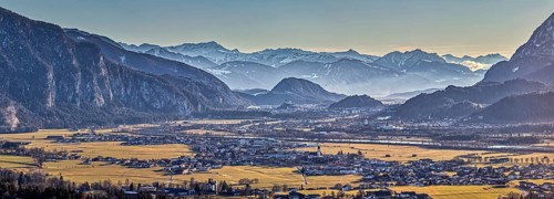 Inntal, Kufstein, Neblig, Alps, Austria, Europe