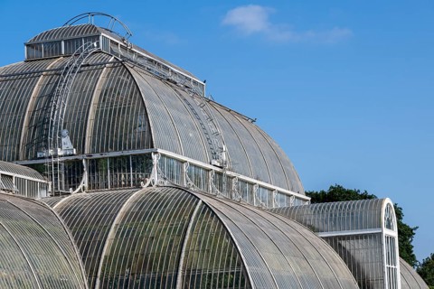 Roof construction, Palm House, oldest Victorian greenhouse in the world, Royal Botanic Gardens (Kew