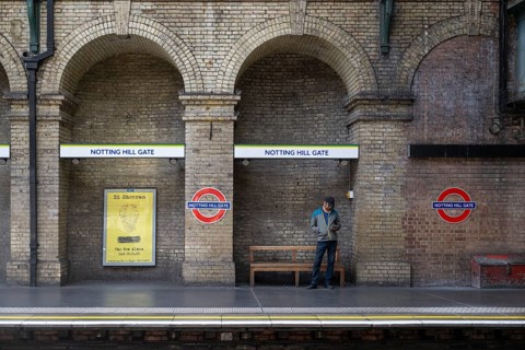 Notting Hill Gate underground station, SLondon, England, Great Britain