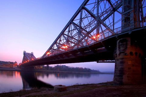 Elbe Bridge Blue Wonder