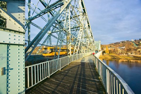 Elbe Bridge Blue Wonder