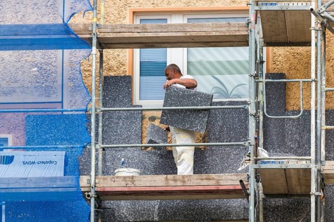 Dresden Refurbishment of prefabricated buildings in the Dresden Leubnitz area. The prefabricated