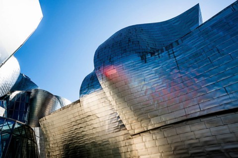 Guggenheim Museum Bilbao, architect Frank O. Gehry, Bilbao, Basque Country, Spain, Europe