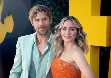Ryan Gosling and Emily Blunt at the Los Angeles premiere of 'The Fall Guy' held at the Dolby