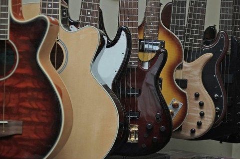 Fretboards and partial bodies of acoustic and electric guitars