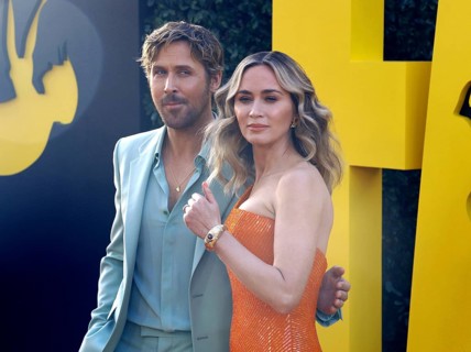 Ryan Gosling and Emily Blunt at the Los Angeles premiere of 'The Fall Guy' held at the Dolby