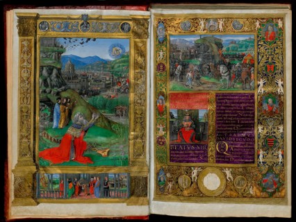 Psalms of David, a bible commissioned by King Matthias Corvinus of Hungary, paintings by Gherardo
