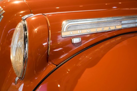 Opel Admiral lettering, German car manufacturer Opel, 1938