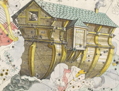 Noah's Ark, Argo Navis or Ship of the Argonauts, from Coelum Stellatum Christianum, Christian