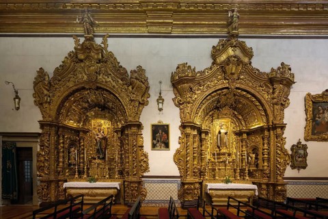 Church of the Third Order of Our Lady of Mount Carmel, Lateral altar and chapel, Faro, Algarve,