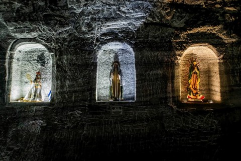 Salt cathedral of Zipaquira, Colombia, South America