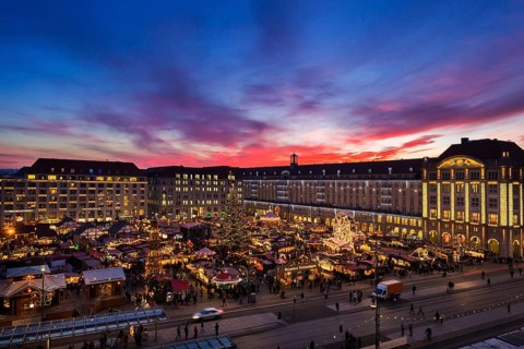 The Striezelmarkt, which has been held since 1434, is the oldest Christmas market in Germany and