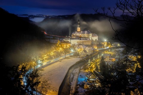 Weesenstein Castle in Winter