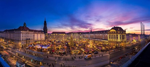 The Striezelmarkt, which has been held since 1434, is the oldest Christmas market in Germany and