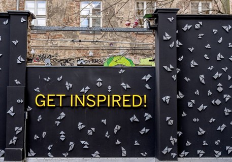 Wall design on a backyard in Rosenthaler Strasse, Berlin-Mitte, Germany, Europe