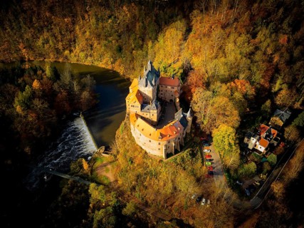 Kriebstein Castle in Autumn
