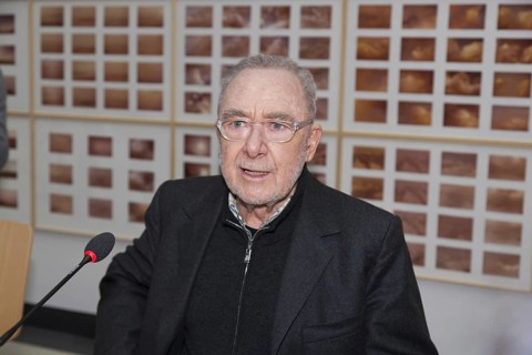 Gerhard Richter, at the press event for his exhibition ATLAS in 2012, on the occasion of his 80th