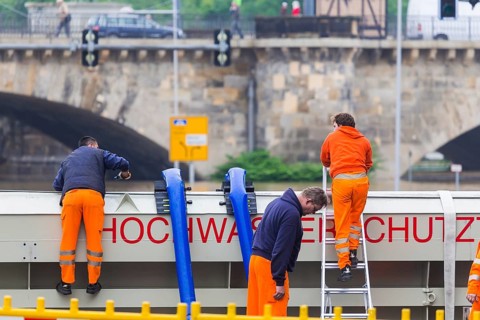 Ostra Ufer flood protection gate