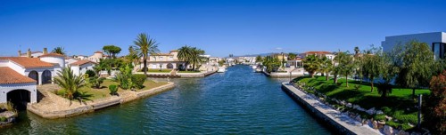 Marina, Empuriabrava, Gulf of Roses, near Girona, Catalonia, Costa Brava, Spain, Europe