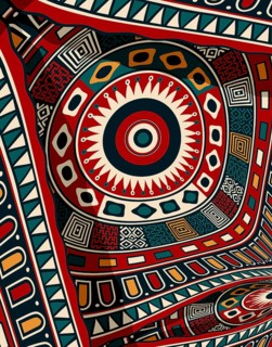 Tribal art background composition, vector illustration