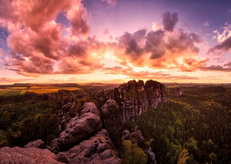 Schrammsteine in Saxon Switzerland