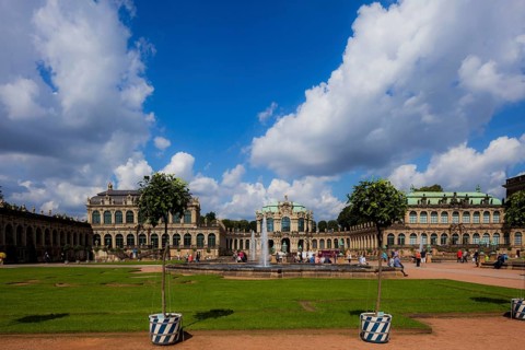 Dresden Zwinger Lemon Trees in the Pleasure Garden