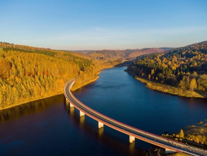 The Rauschenbach Dam is a dam in the Free State of Saxony. The dammed waters are the Flöha and the