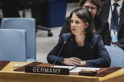 Annalena Bärbock (Bündnis 90 Die Grünen), Federal Minister for Foreign Affairs, photographed at the