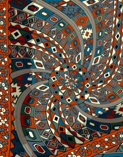 Tribal art background composition, vector illustration