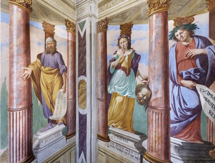 Frescoes in the Peace Room, Painter Sebastiano Taricco, Saletta chiamata del Silenzio, Palazzo